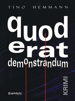 cover image of quod erat demonstrandum. Krimi